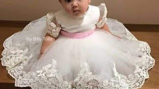 Birthday frock ideas in white color | White frock for girls