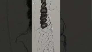 Twist Braid Tutorial 🏴󠁧󠁢󠁳󠁣󠁴󠁿💜 #art #drawing #rapartist #hiphop #Tutorial #twistbraids #howtodrawhair