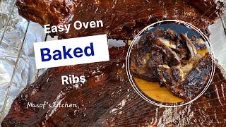 How To Make Barbecue Ribs In The Oven//BBQ Ribs//@MasofsKitchen