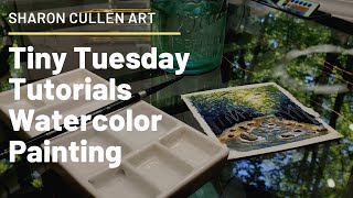 Tiny Tuesday Tutorial Watercolor Painting Landscape