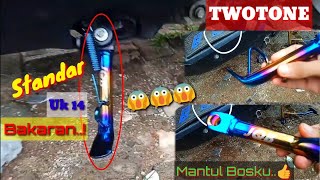 Pemasangan Standar Samping 14 Twotone Dimotor Honda Beat New #5 | Ceria Maticshop