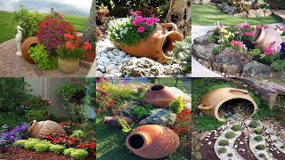 Garden ideas - 33 ý Tưởng Trang Trí Tiểu Cảnh Sân Vườn Bằng Chum Sành Đẹp