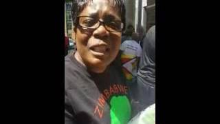 Zim protesters block Chinamasa's taxi in London Part 1