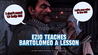 Ezio teaches Bartolomeo a lesson Assassin’s Creed Brotherhood