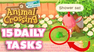 15 Chores You NEED To Do Daily On Your Island!! | ANIMAL CROSSINGNEW HORIZON