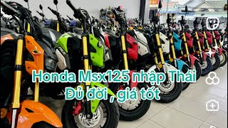 Honda Msx125 sẵn nhiều tại shop, đẹp, zin, chính chủ, đủ giá #Msx#xuanbinh#binhduong