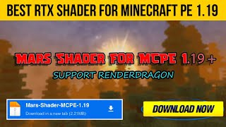 Shaders For Minecraft Pocket Edition 1.19 | Shaders Render Dragon Mcpe 1.19 | Best Shaders For Mcpe