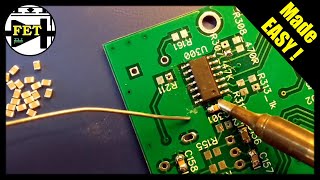 How to manually solder SMD components - quick method using iron