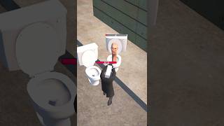 Skibdi Toilets left the group vs Cameraman vs hulk vs Spidermans #skibiditoilet#funny#shorts