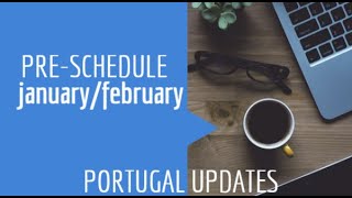 Pre-schedule January February 2022 | Portugal immigration updates | infoStation