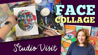 Working Artist Vlog 3: Face Collage