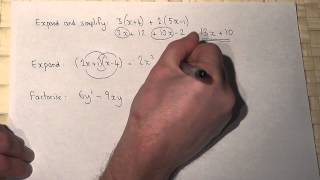 Expanding and factorising brackets