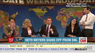 Seth Meyers signs off on SNL