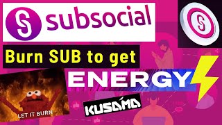 Subsocial’s Energy System to Pay For Transactions & SUB Staking Is Getting Closer