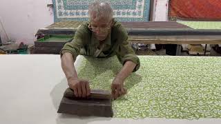 Block Printing of Fabrics. Jaipur, India