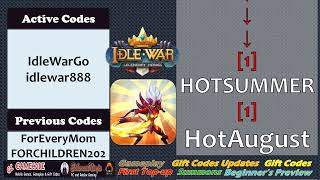 3rd New Gift Code Update Idle War