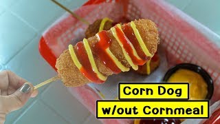 How to make corn dog without corn meal