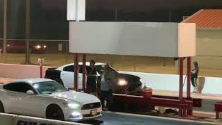 The Pork Wagon vs new model Mustang (2nd of 4 runs@Big Country Raceway)