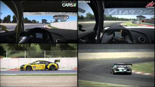 [60FPS] Project Cars vs Assetto Corsa - Audi R8 LMS Ultra @ Circuit de Catalunya