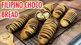 Filipino Choco Bread Recipe, Roti Viral Instagram, How to make Filipino Choco Bread