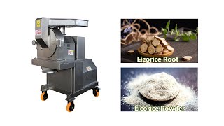 Roots Grinding Machine Herbal Pulverizer Licorice Milling Machine