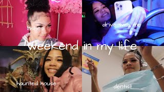 weekend in my life (lashes, dentist, club, haunted house, etc.)