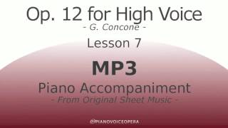 Concone Op 12 High Voice Piano Accompaniment Lesson 7