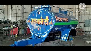 #Tractor water tank full painting / pani bala tanker paint