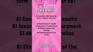 Test Your Knowledge: Nursing Research Daily Nursing Quiz! #nursenextstation  #nursequiz