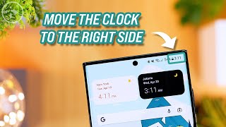 How to Move the Clock Position to the Right on Samsung Smartphones