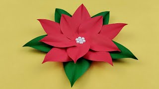 FABRIQUER UNE FLEUR - Bricolage De Noël - Tuto déco noël papier