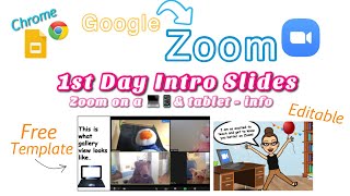 Online Learning and Zoom First Day / First Week Slides