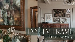 Easiest DIY TV Frame EVER || Quick Tutorial