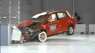 Vehicule  Crash Test 2007 - 2010 Nissan Versa _ Tiida _ Latio Frontal Offset) IIHS-Extreme