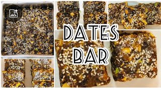 DATES BAR | HEALTHY DATES AND NUTS ENERGY BAR RECIPE |#dates