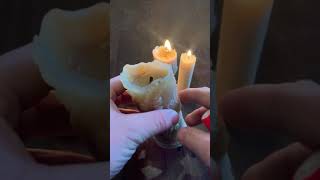 How to light a beeswax candle