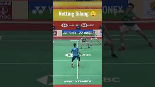 Smash dibalas Netting 😲 #shorts #badminton #smash #netting please subscribe me 👇