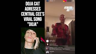 DOJA CAT SPEAKS ON CENTRAL CEE DOJA CAT #shorts