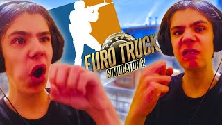 УНИЗИЛ ВСЕХ В CS2😈ПОТОМ ПОШЁЛ В EURO TRUCK SIMULATOR 2🥵 НАРЕЗКА СО СТРИМОВ KRAVA STAR⚡ / КС2 / ETS2