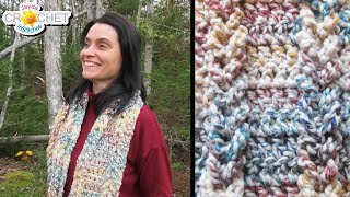 Jacob's Ladder Scarf using Wool-Ease Thick and Quick by Lion Brand Yarns