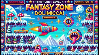 Fantasy Zone Arcade: Navigating Dolimicca's Depths! 🌊 Stage 4 Exploration