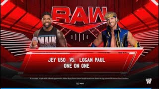 WWE2K24- JEY USO V LOGAN PAUL #wwe #wwe2k24gameplay