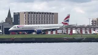 Embraer 190 British Airways in London City Airport (LCY)