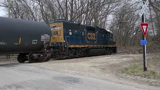 CSX GP38-2 switching in Seneca Illinois March 19th 2024