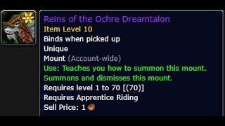 How To Get The Ochre Dreamtalon Mount!