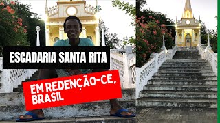 Escalando 720 degraus da Escadaria Santa de Rita em Redenção-CE no Brasil 🇲🇿 🇧🇷