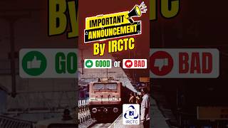 New Rules For Advance Ticket Booking By IRCTC 🚂#shorts #ticketbooking