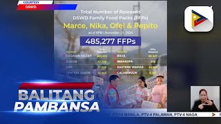 FFPs na naipamahagi ng DSWD sa mga naapektuhan ng Bagyong #MarcePH, #NikaPH at #OfelPH...