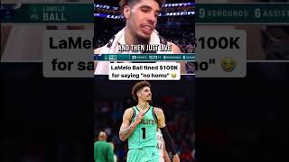 Lamelo Ball fined 100k for saying “No Homo” after game 😭#nba #highlights