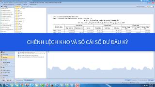 [SME2017] Kho và sổ cái lệch _ Số dư đầu kỳ lệch